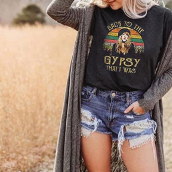 Boutique Tops - New Stevie Back to the Gypsy That I Was T-Shirt